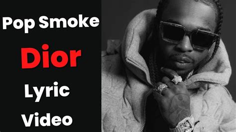 dior smoke|christian dior lyrics pop smoke.